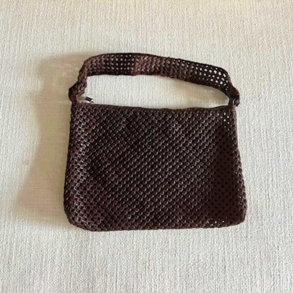 St. Agni Chocolate Woven Bag